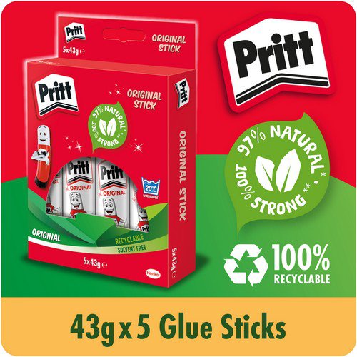 Pritt Stick Glue Solid Washable Non-Toxic Large 43g