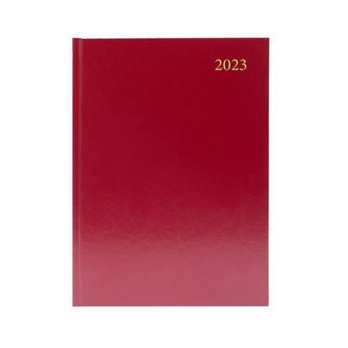 2023 Diary A5 Week To View Burgundy