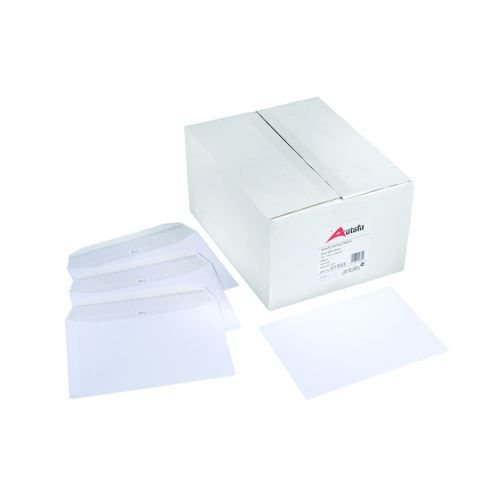 Autofil Envelope White Wove 90gm DL 110x220mm Gummed Flapped Boxed 500