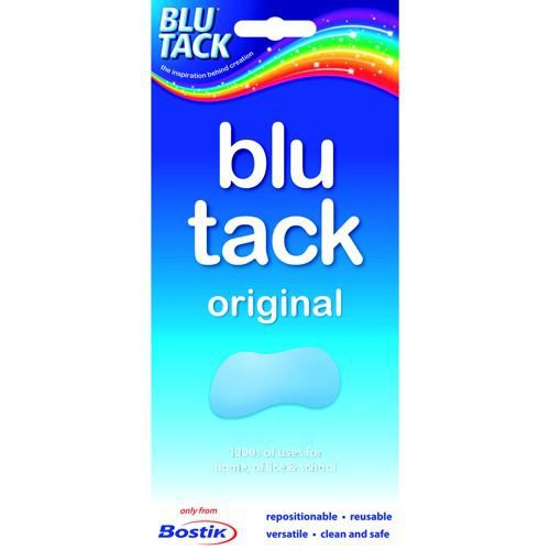 Initiative Reusable Sticky Tac Putty Scored Strips Blue 70gm 