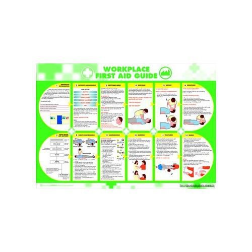 Wallace+Cameron+Workplace+First-Aid+Guide+Poster+Laminated+Wall-mountable+W840xH590mm+Ref+5405025
