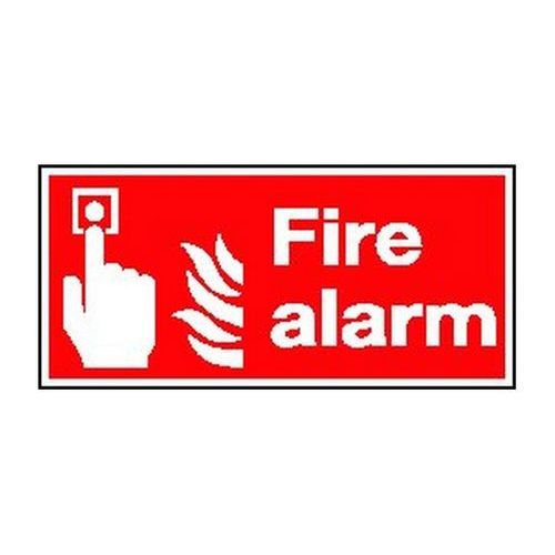 Safety+Sign+Fire+Alarm+100x200mm+Self-Adhesive+F90A%2FS
