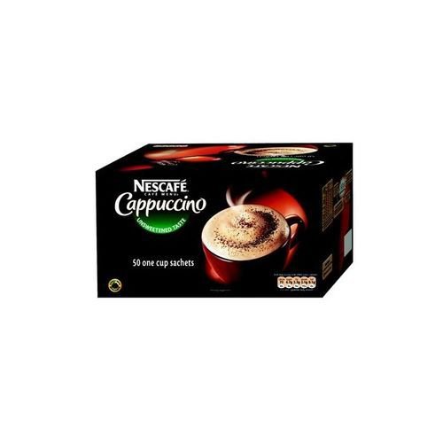 Nescafe Gold Cappuccino Unsweetened Instant Coffee Sachets (Pack of 50)  12405012