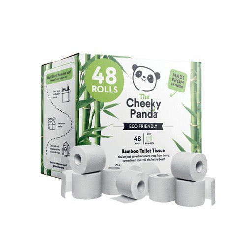 Cheeky Panda 3-Ply Toilet Tissue 200 Sheets (Pack of 48) PFTOILT48 Cheeky Panda 3-Ply Toilet Tissue 200 Sheets (Pack of 48) PFTOILT48