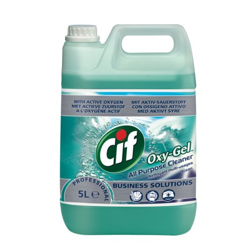 Cif+Professional+Oxygel+All+Purpose+Cleaner+Professional+Active+Oxygen+Ocean+5+Litre+Ref+1014235