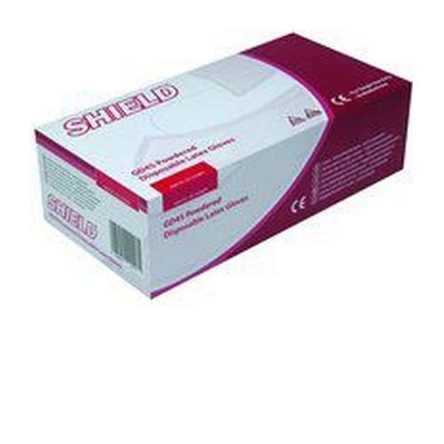 Shield+Powdered+Latex+Gloves+Medium+Natural+%28Pack+of+100%29+GD45