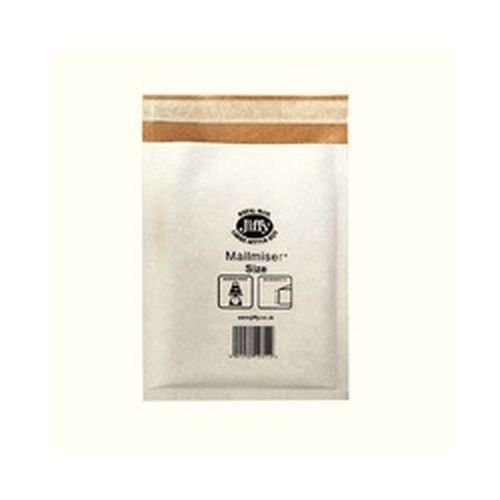 Jiffy+Mailmiser+Protective+Envelopes+Bubble-lined+No.0+White+140x195mm+Pack+100
