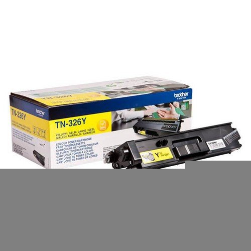 Brother+TN326Y+Yellow+Toner+Cartridge+Yield+3500+Pages