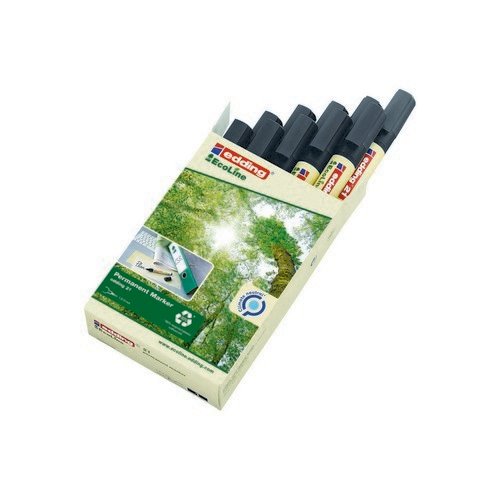 Edding 21 Ecoline Perm Mrkr Blk Pk10 Edding 21 Ecoline Perm Mrkr Blk Pk10
