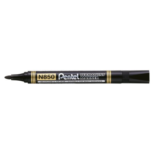 Pentel N850 Bullet Marker Blk Pk12 2for1 Pentel N850 Bullet Marker Blk Pk12 2for1