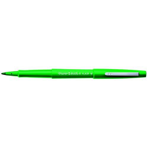 PaperMate Fiber Tip Pen, Medium 1.1 mm, Black 2 markers