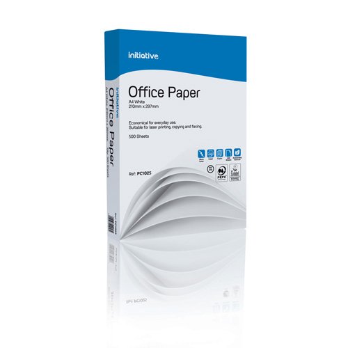 Initiative Office Paper A4 White Paper PEFC Pack 500 Sheets