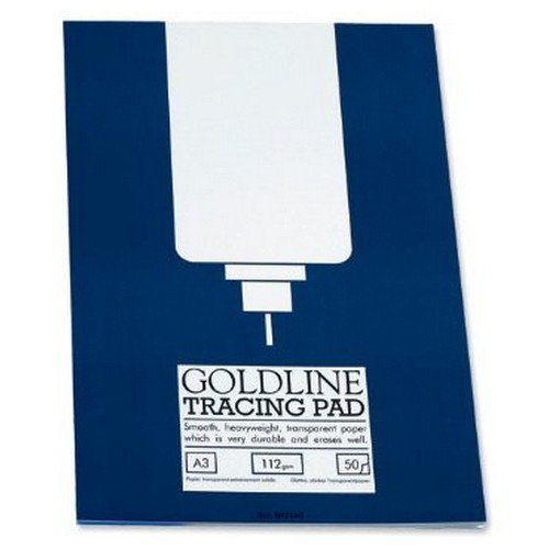 80 Sheets Clairefontaine Goldline Layout Pad 50 gsm A2 