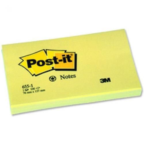3M PostIt Recycled Pads 76x127mm Yellow 3M PostIt Recycled Pads 76x127mm Yellow
