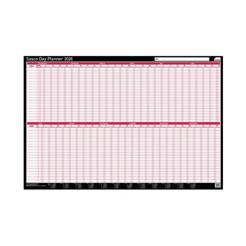 SASCO Day Planner 2026 mounted SASCO Day Planner 2026 mounted
