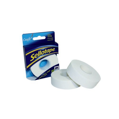 Sellotape+Sticky+Fixers+Permenant+Strip+25mm+x+3m