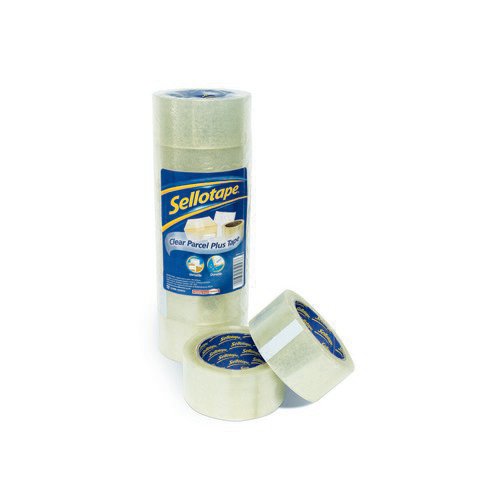 CLEAR TAPE ROLLS  24MM PARCEL PACKING SELLOTAPE CELLOTAPE STICKY 