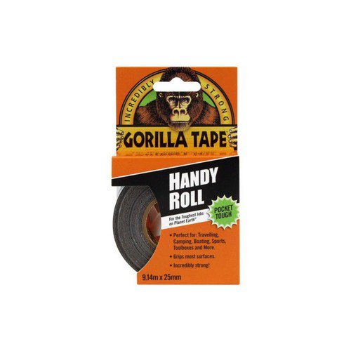 Gorilla+Tape+Handy+Roll+25mm+x+9.14m+Black+3044401