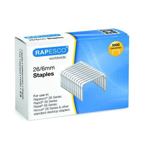 No.16 Staples Box 5000 S24602Z3 Rapesco 24/6 6mm 