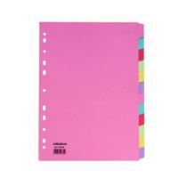 Initiative Divider A4 Manilla 12 Part MultiColoured 150gsm 100% Recycled
