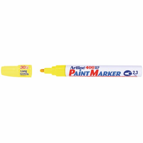 Artline+400+Paint+Markers+Outdoor+or+Industrial+Use+Bullet+Tip+2.3mm+Line+Yellow