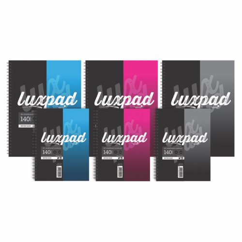 Silvine+Twin+Wire+Notebook+A4+Assorted+Colours+Black+Blue+Pink+140+pages