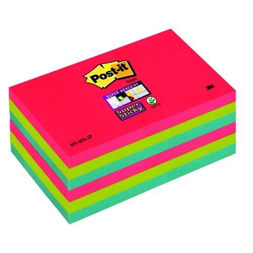 Post-it+Super+Sticky+Jewel+Pop+76x127+Pack+6