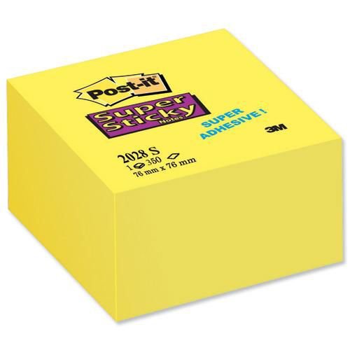Post-it Super Sticky Cube Ultra Yellow 3x3