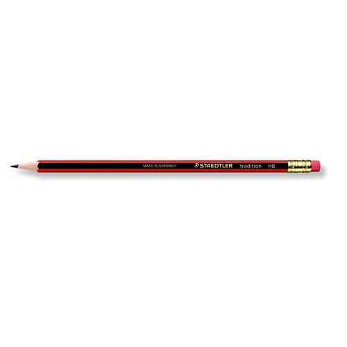 Staedtler 110 Tradition Pencil Cedar Wood with Eraser HB