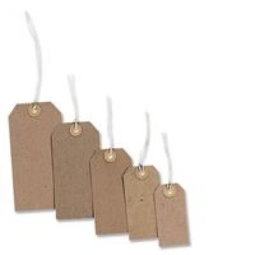 Fisher+Clarke+Strung+Cut+Tag+108x54mm+Buff+Pack+1000