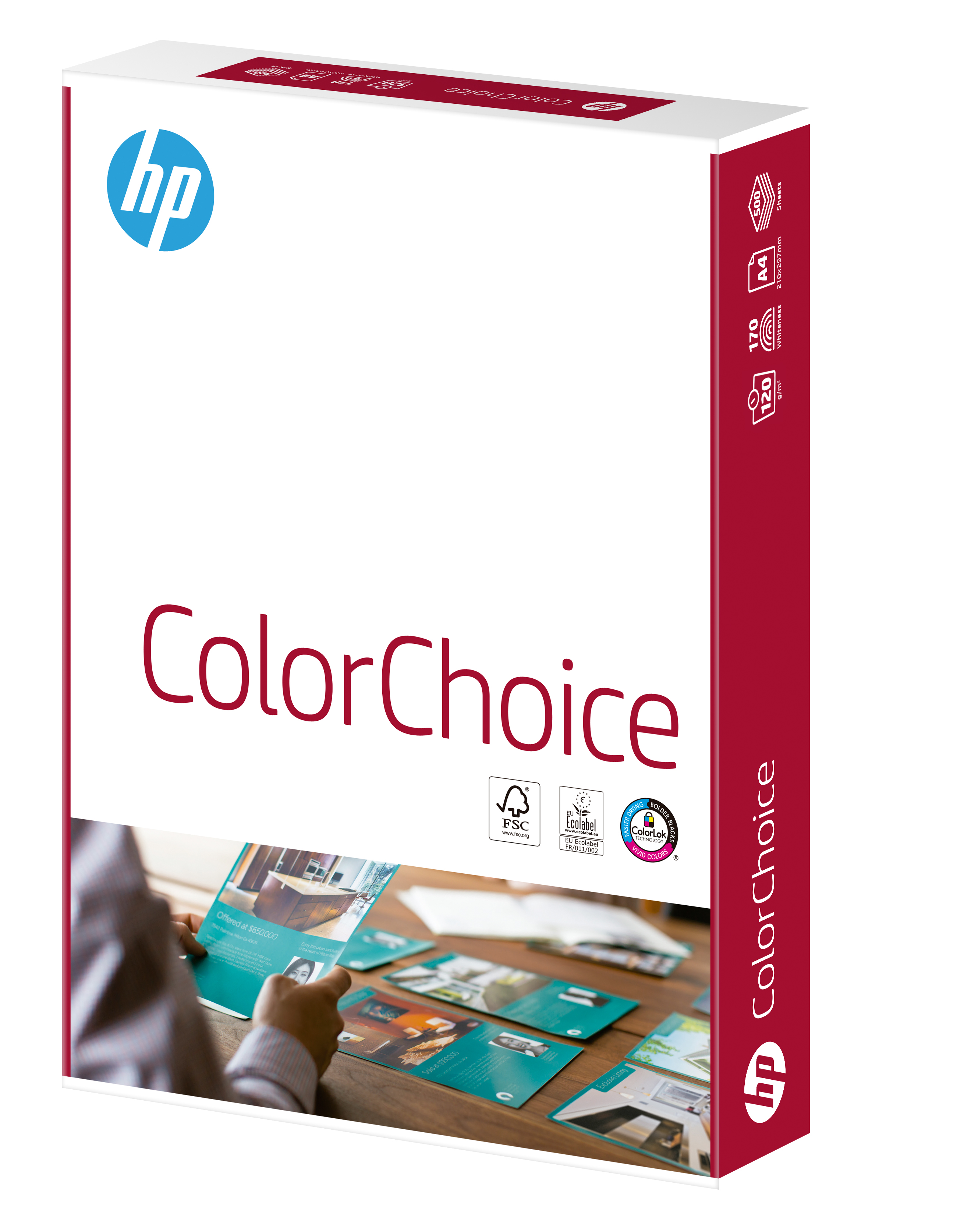 A4 HP Color Choice FSC Paper A4 120gsm White (Ream 500) CHP752