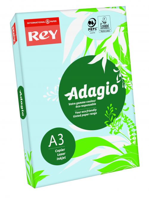 Rey+Adagio+Paper+A3+80gsm+Blue+%28Ream+500%29+RYADA080X438