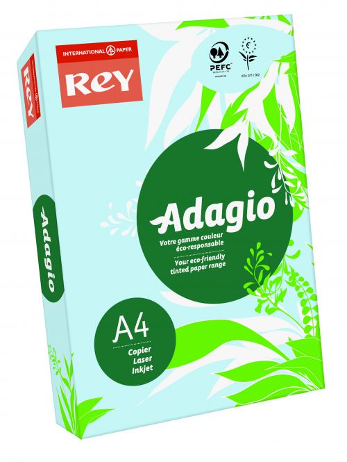Rey+Adagio+Card+A4+160gsm+Blue+%28Ream+250%29+RYADA160X403