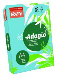 REY ADAGIO PAPER A4 80GSM BRIGHT BLUE (R