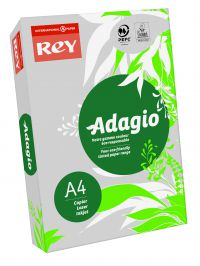 Rey Adagio Paper A4 80gsm Grey (Ream 500) RYADA080X409