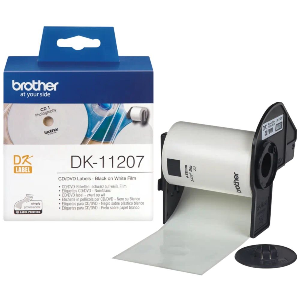 BROTHER DK11207 CD AND DVD FILM LABELS