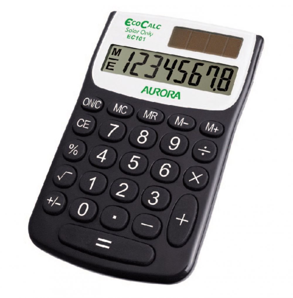 AURORA EC101 HANDHELD CALCULATOR