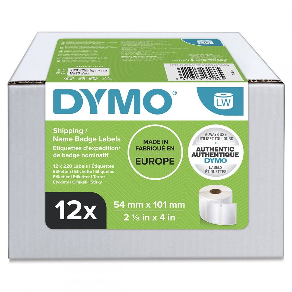 DYMO 99014 12 ROLLS LABELWRITER SHIPPING