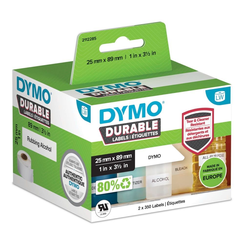 DYMO 2112285 LW DURABLE SHELVING LABEL 2