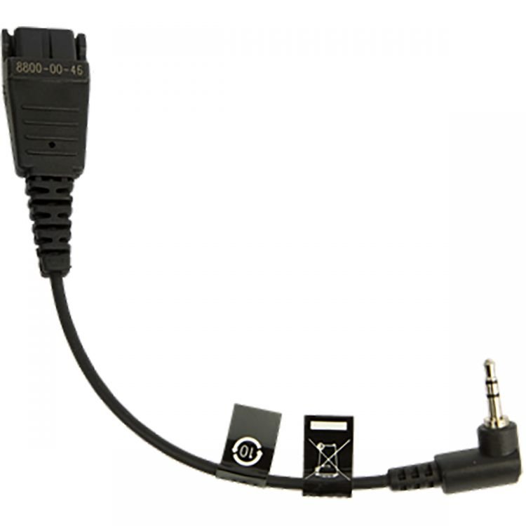 JABRA DECT CELLULAR BOTTOM CORD QD TO 2.