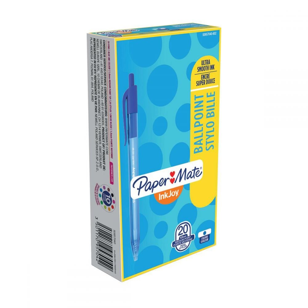 PAPER MATE S0957040 INKJOY 100 RETRACTAB