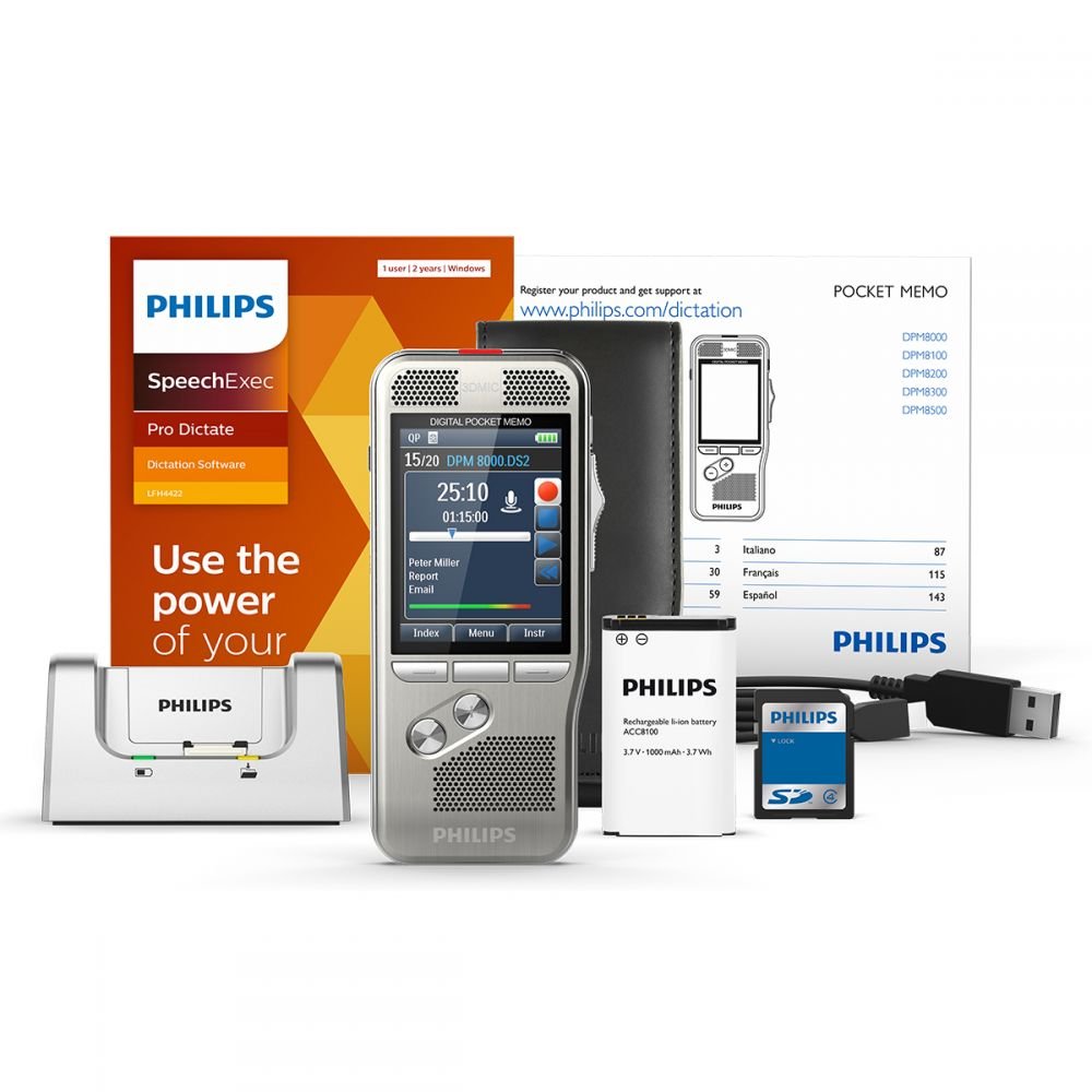 PHILIPS DPM8200 POCKET MEMO WITH SPEECHE