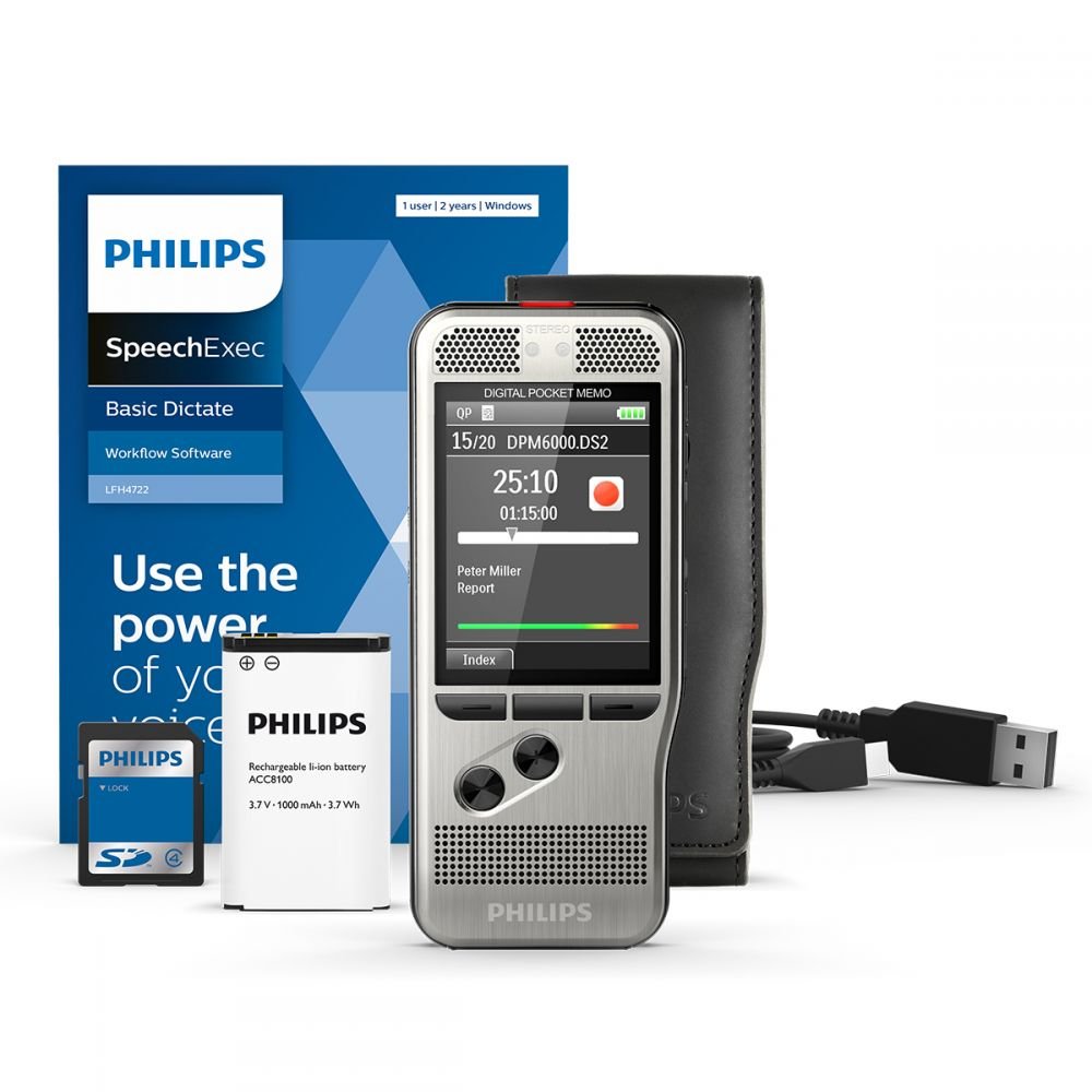 PHILIPS DPM6000 POCKET MEMO WITH SPEECHE