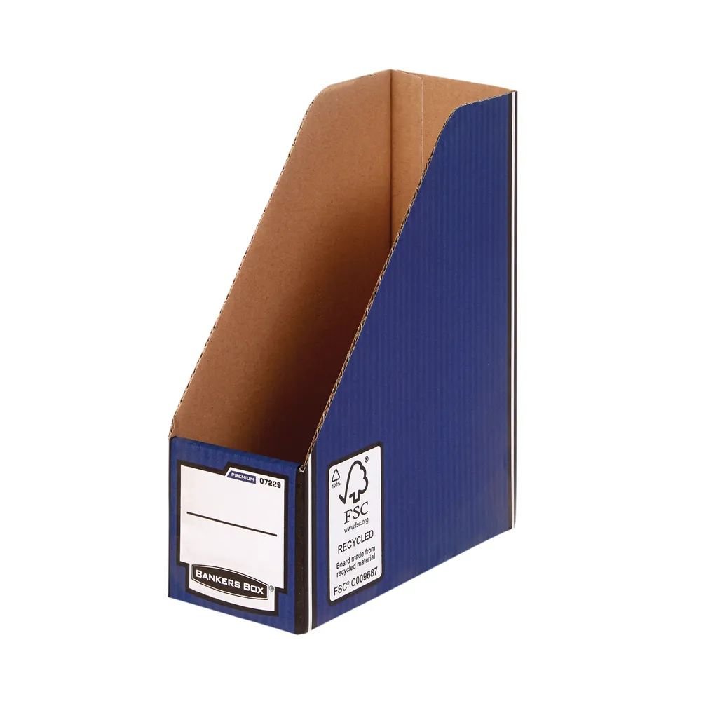 FELLOWES PREM MAGAZINE FILE BLUE BX5