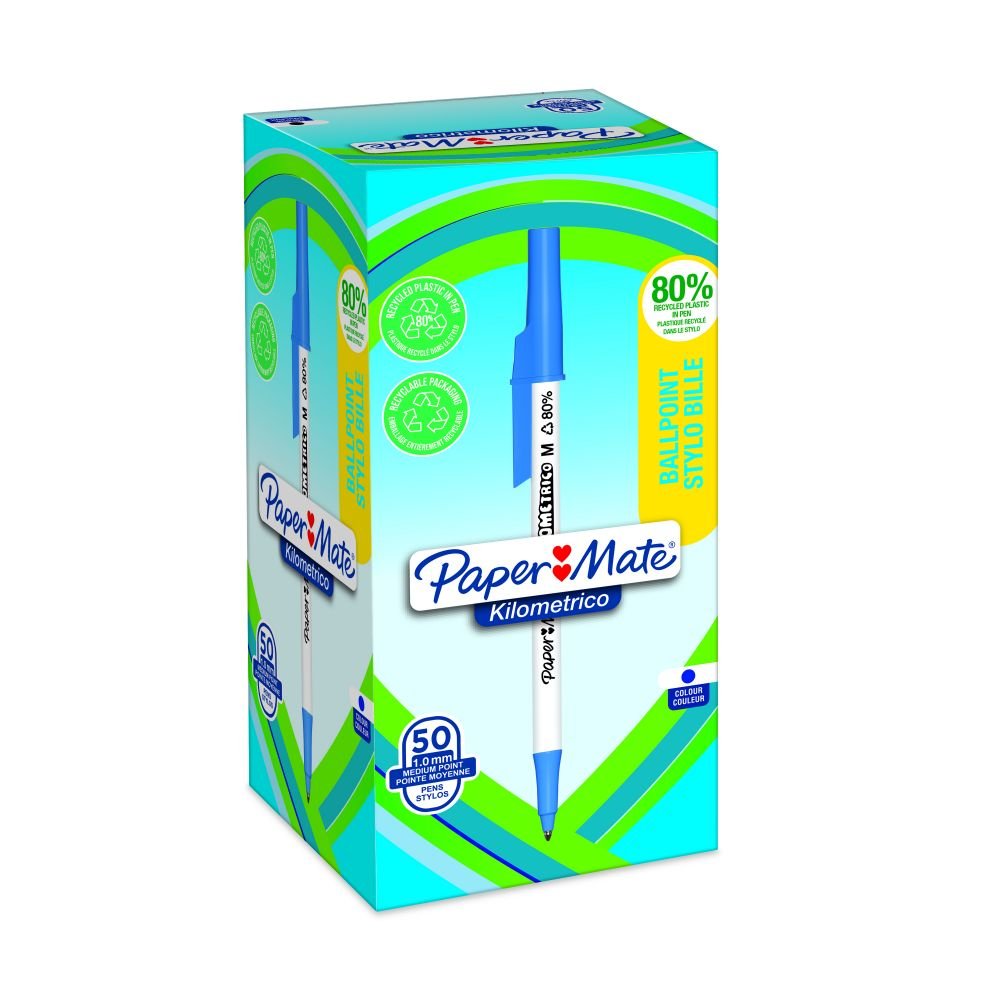 PAPER MATE KILOMETRICO BALLPEN BL PK50