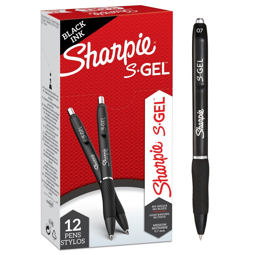 SHARPIE S-GEL BK PK12