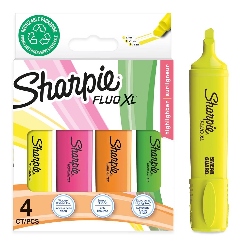 SHARPIE 2190473 FLUO XL HIGHLIGHTER BLIS