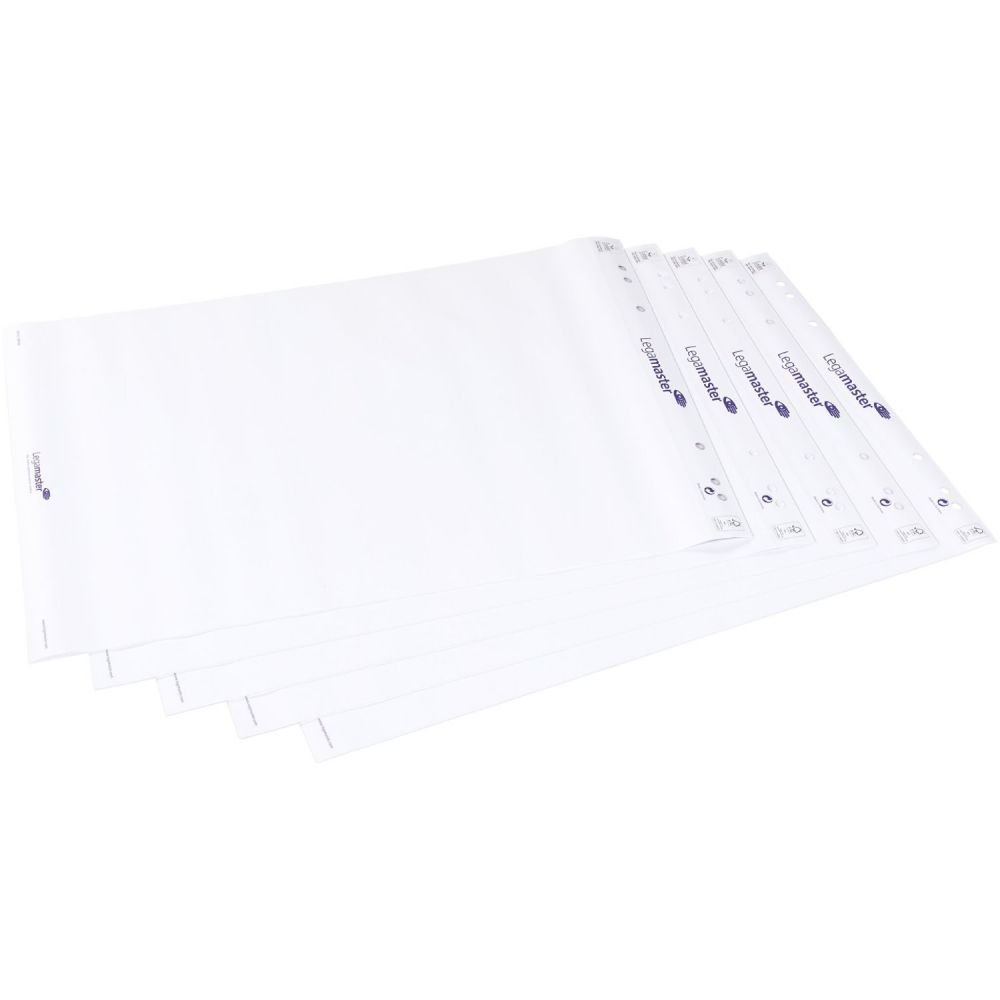 LEGAMASTER FLIPCHART PAPER PAD PLAIN 5PC