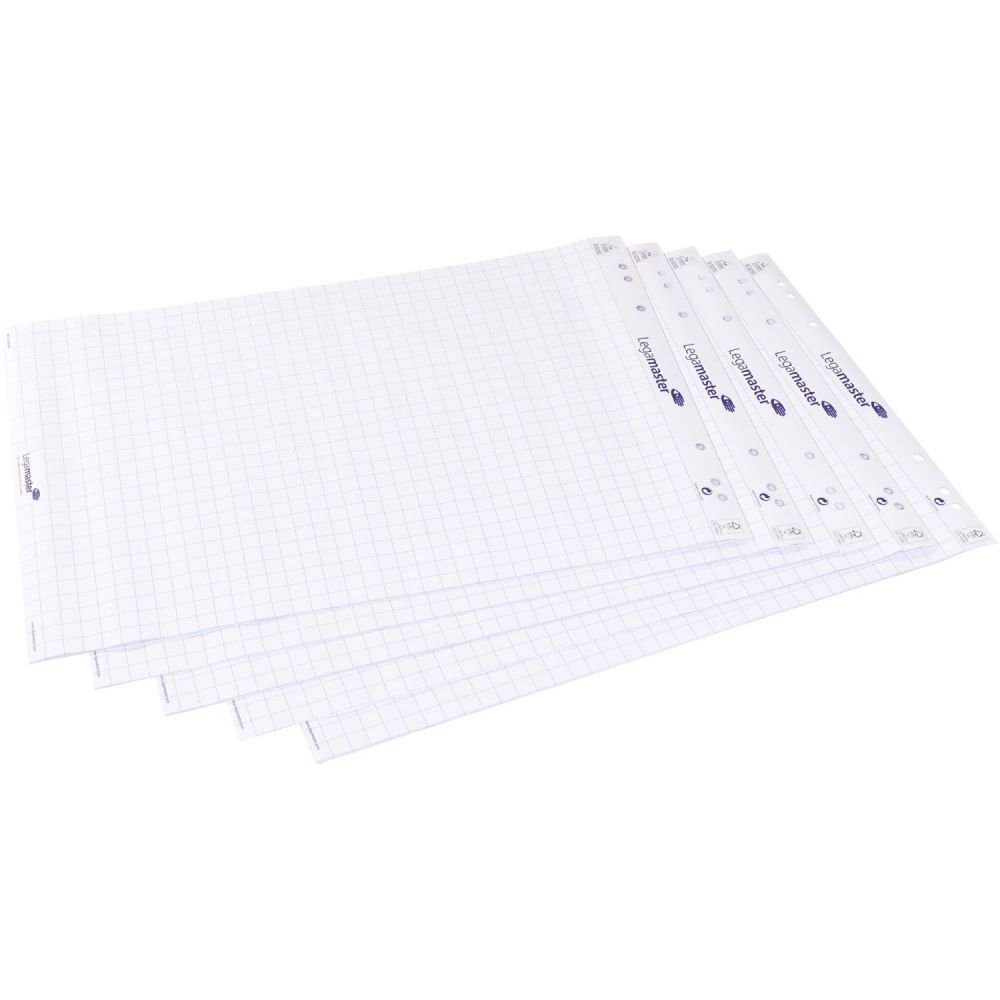 LEGAMASTER FLIPCHART PAPER PAD GRID 5PCS