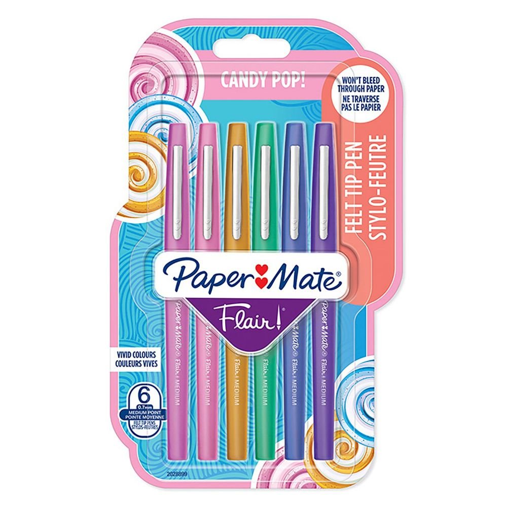 PAPER MATE 2028899 6 PACK ASSORTED COLOU